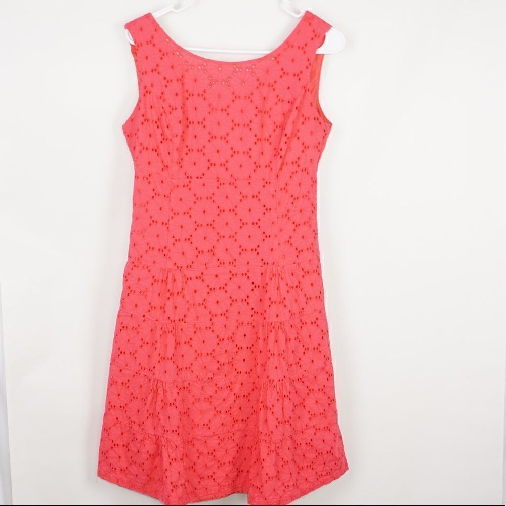 Nine West Pink Sleeveless Mid-Length Floral Dress